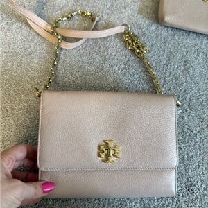 Tory Burch Blush Crossbody Bag with Gold Accents